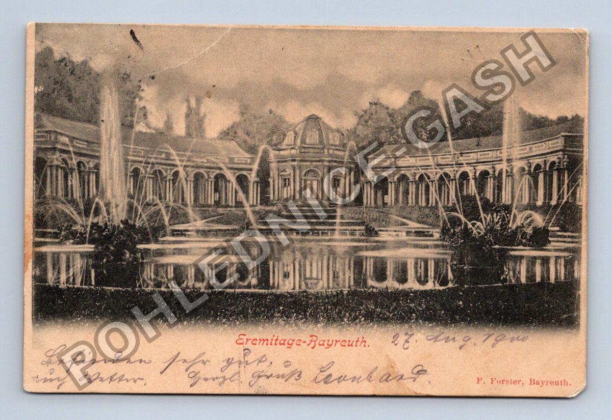 Pohlednice Německo Eremitage Bayreuth 1900 (M42532)