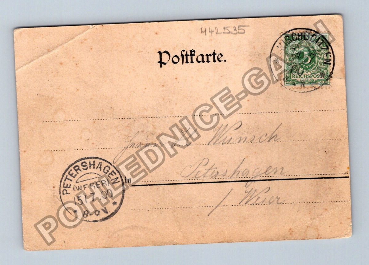 Pohlednice Německo Lüneburger Heide Spinnstube 1905 (M42535)