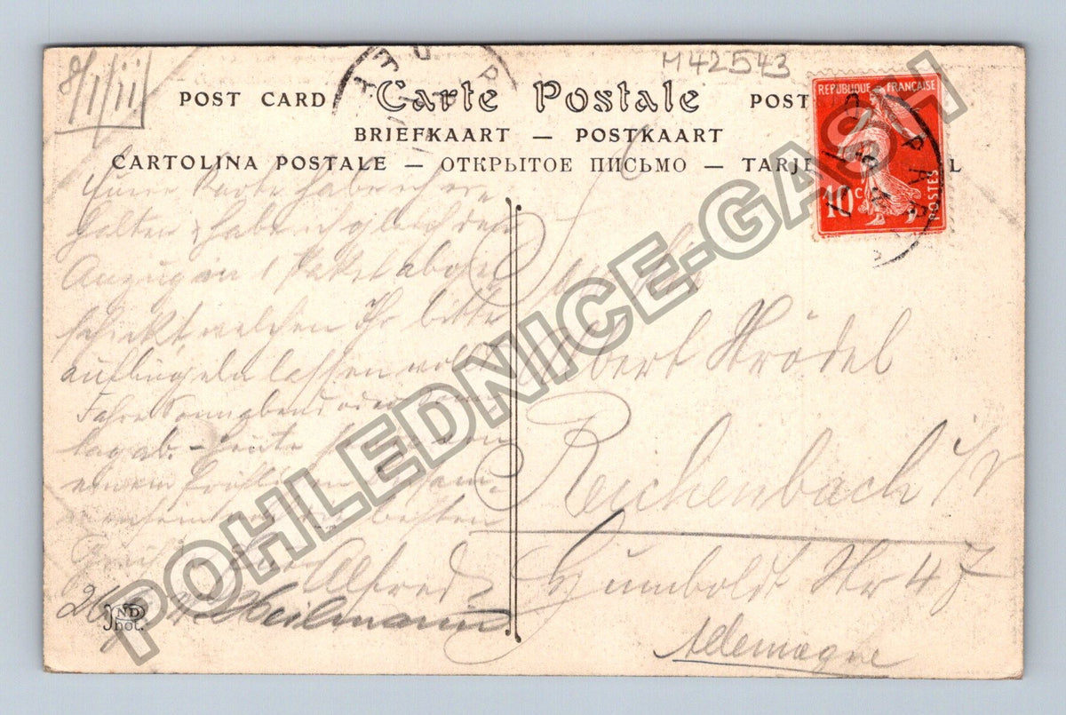 Pohlednice Francie Paříž Parc des Buttes-Chaumont 1911 (M42543)