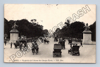 Pohlednice Francie Paříž Avenue des Champs-Élysées 1910 (M42544)