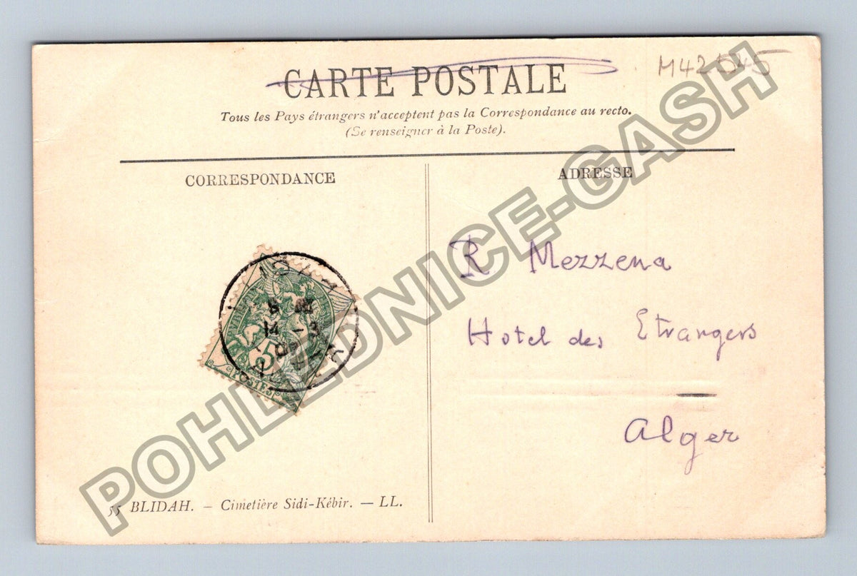 Pohlednice Alžírsko Blidah hřbitov Sidi-Kébir (M42545)