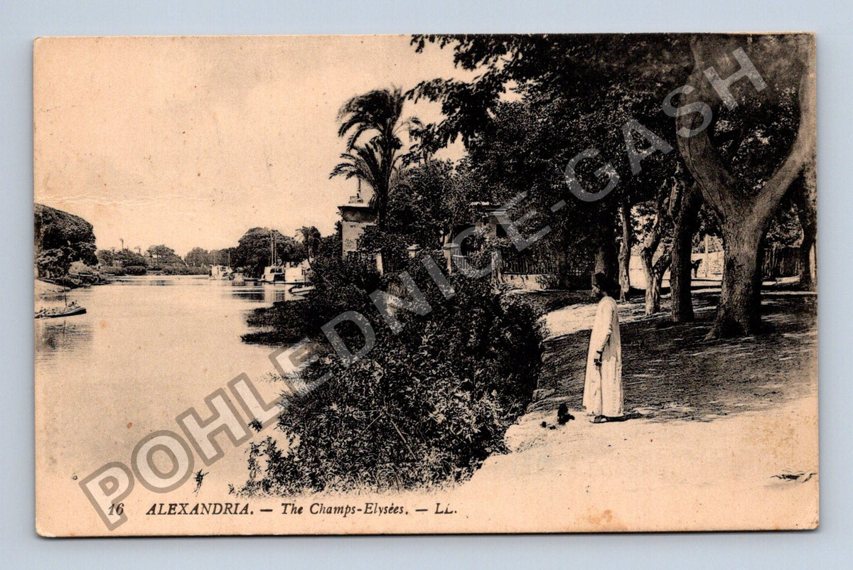 Pohlednice Egypt Alexandrie The Champs-Elysées 1932 (M42546)
