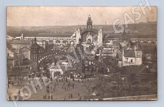 Pohlednice Praha Výstaviště Průmyslový palác motiv (M4255)