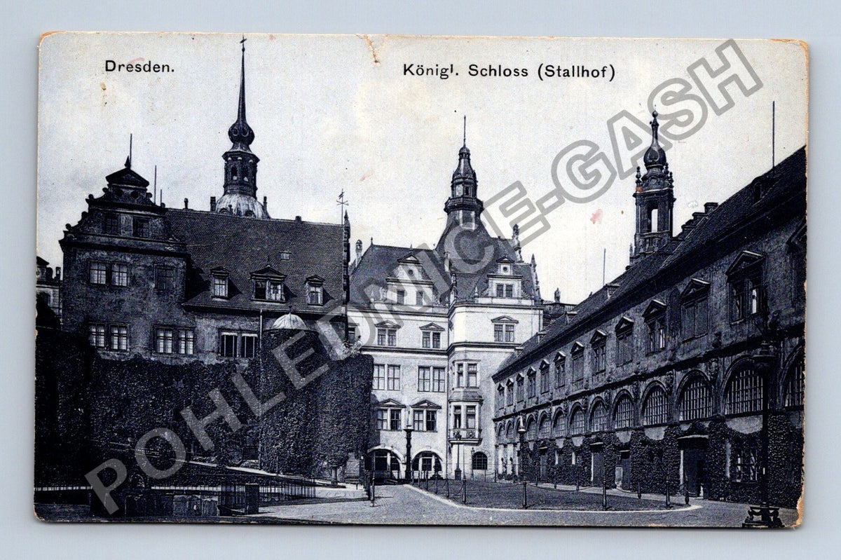 Pohlednice Německo Drážďany Königliches Schloss Stallhof 1915 (M42550)