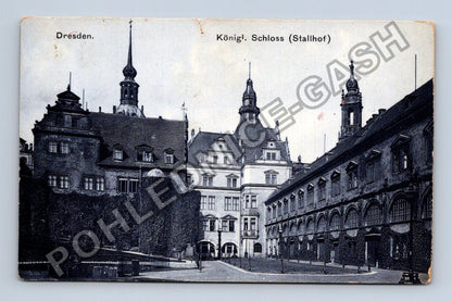 Pohlednice Německo Drážďany Königliches Schloss Stallhof 1915 (M42550)