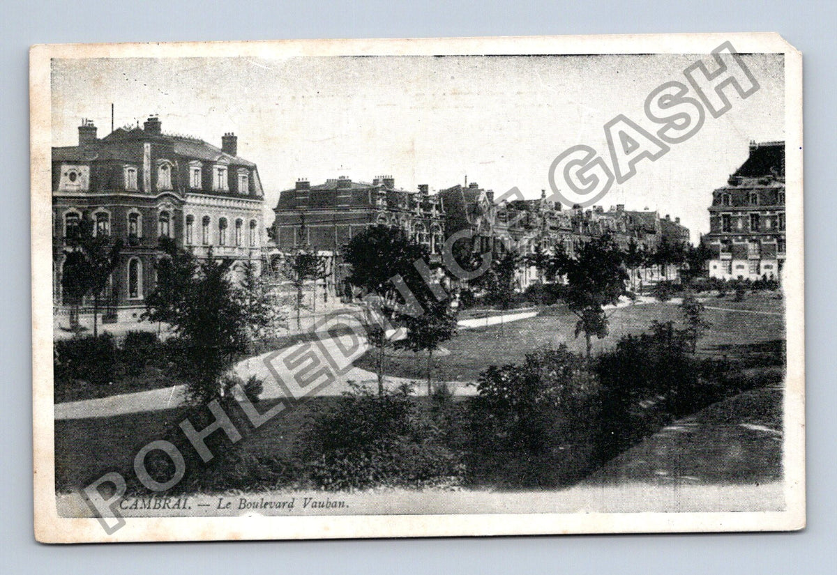 Pohlednice Francie Cambrai Le Boulevard Vauban 1915 (M42551)