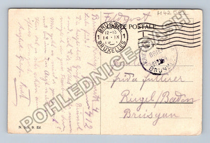 Pohlednice Belgie Bruxelles Grande Place Les Maisons 1914 (M42552)