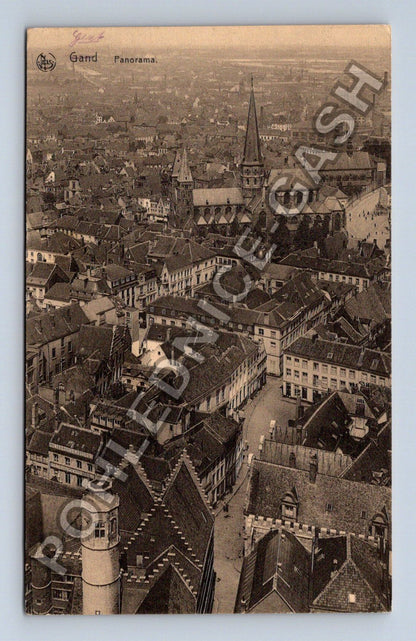 Pohlednice Belgie Gent panorama 1916 (M42553)