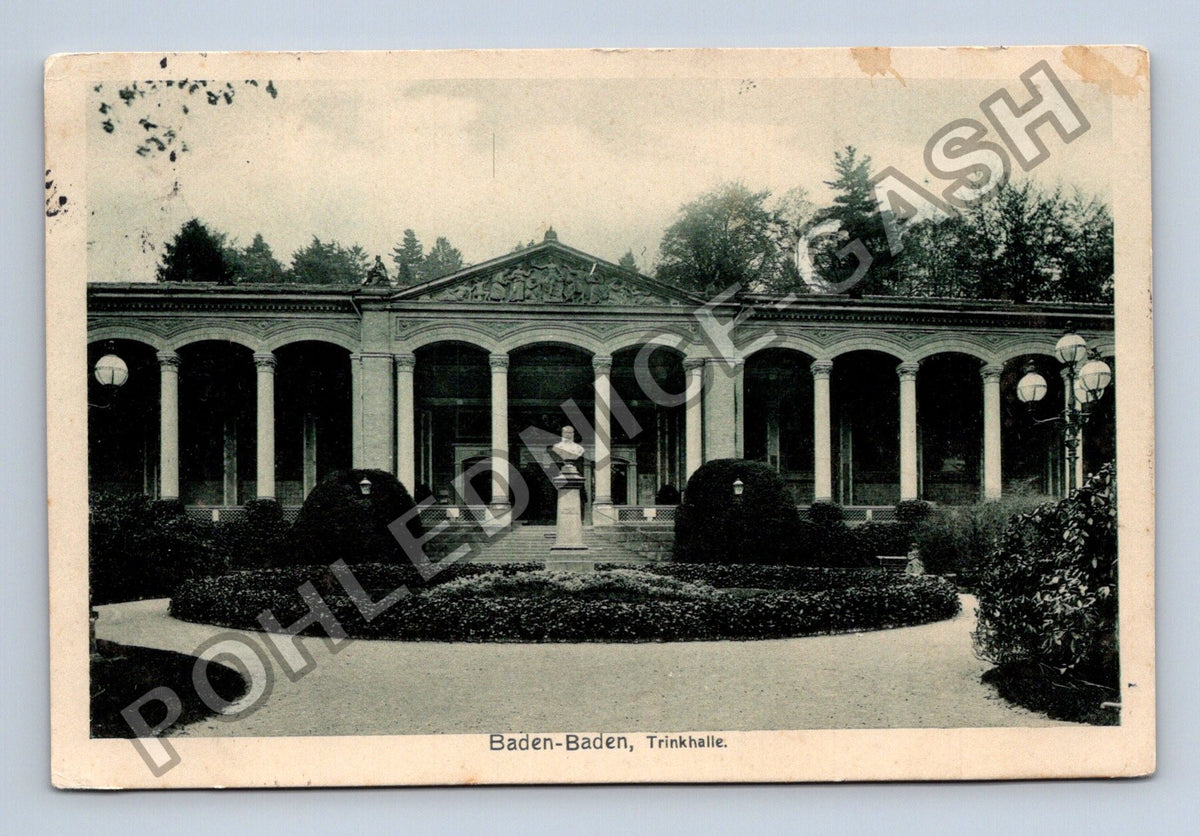 Pohlednice Německo Baden-Baden Trinkhalle 1915 (M42564)