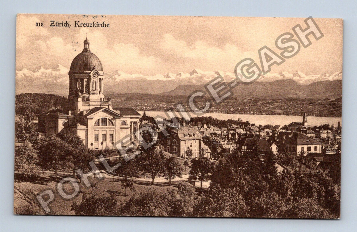Pohlednice Švýcarsko Zürich Kreuzkirche 1914 (M42565)