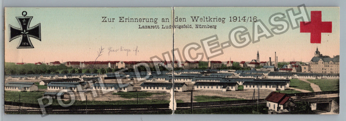 Pohlednice Nürnberg Lazarett Ludwigfeld 1914/16 (M42568)