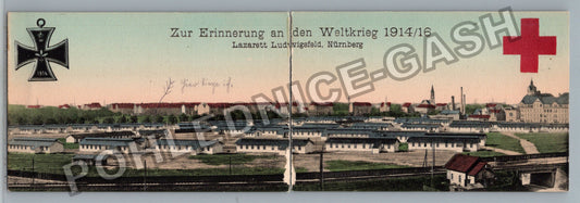 Pohlednice Nürnberg Lazarett Ludwigfeld 1914/16 (M42568)