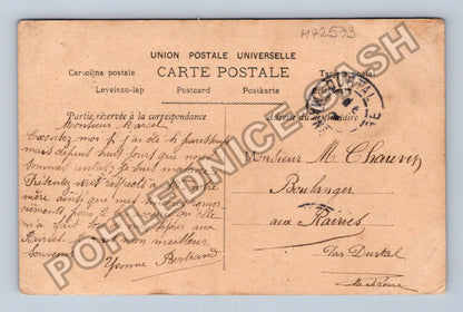 Pohlednice Francie Andral portrét dámy s kloboukem (M42573)