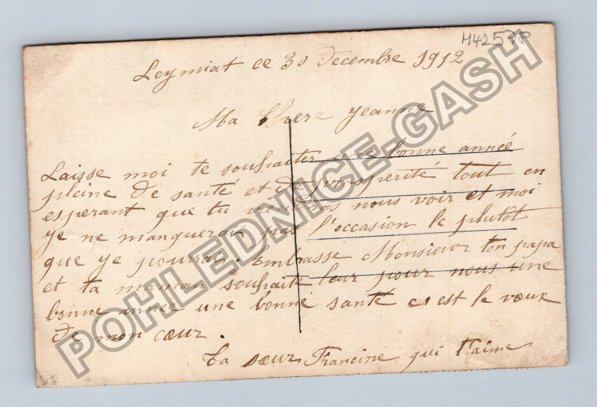 Pohlednice Francie žena v zimním oděvu Bonne Année 1912 (M42578)