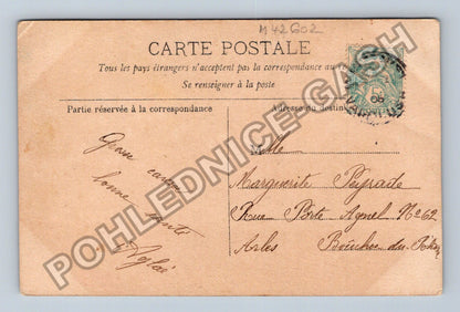 Pohlednice Francie Y. de Verlac herečka portrét kolorovaná (M42602)