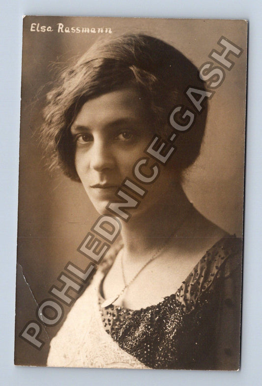 Pohlednice Elsa Rassmann portrét ženy 1913 (M42608)