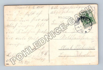 Pohlednice Německo objímající se pár u jezera 1910 (M42617)