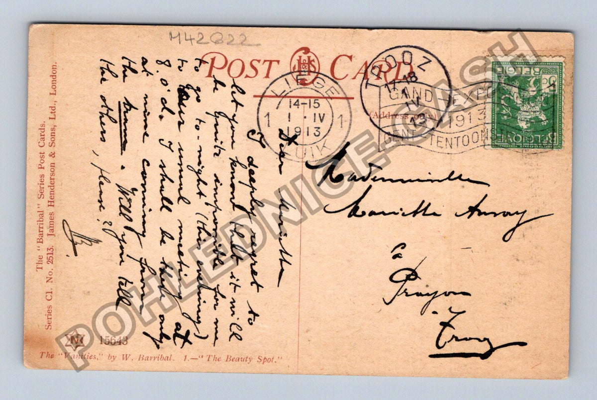 Pohlednice Belgie Gent Expo 1913 The Beauty Spot (M42622)