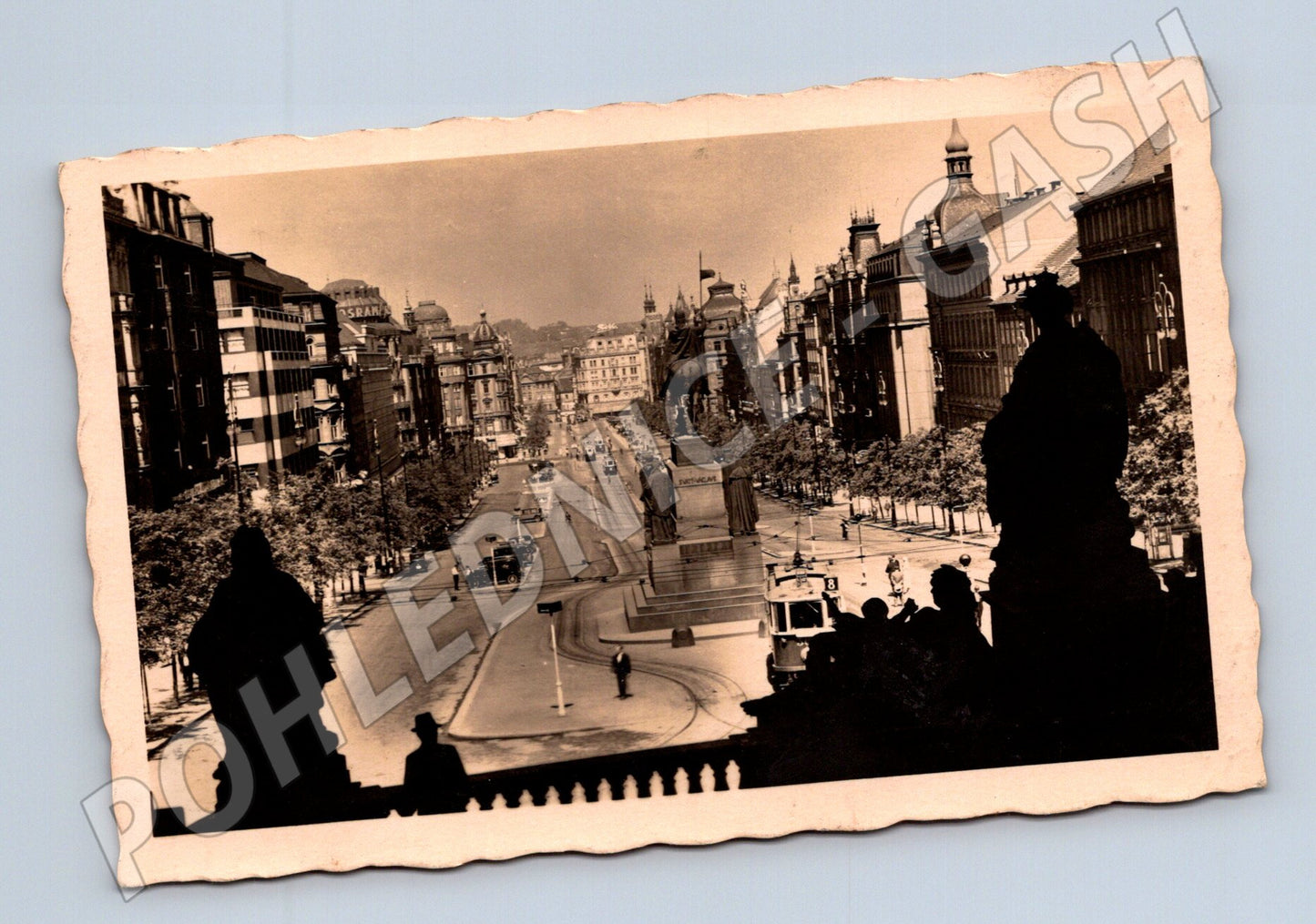 Pohlednice Praha Václavské náměstí 1934 historický motiv (M4264)