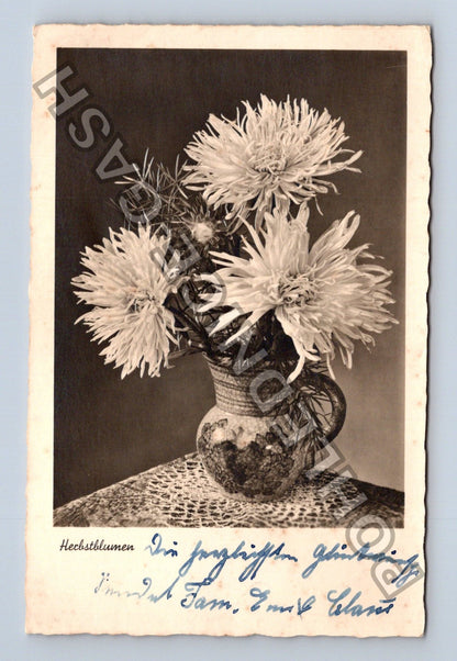Pohlednice Herbstblumen kytice podzimních květin (M42683)