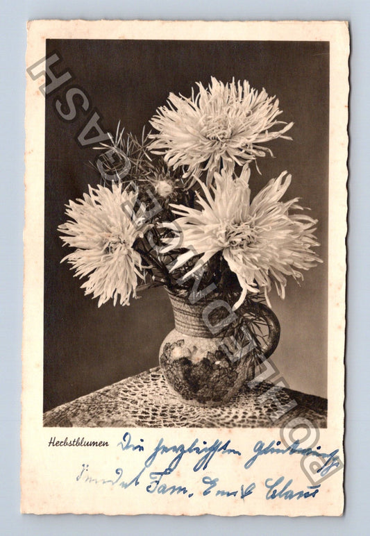 Pohlednice Herbstblumen kytice podzimních květin (M42683)