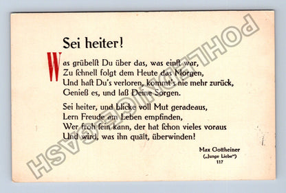 Pohlednice Německo Sei heiter! Max Gottheiner 1908 (M42689)