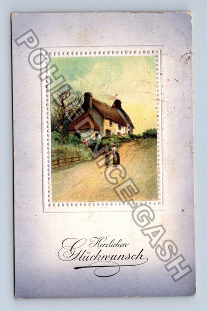 Pohlednice Německo Herzlichen Glückwunsch chalupa (M42704)