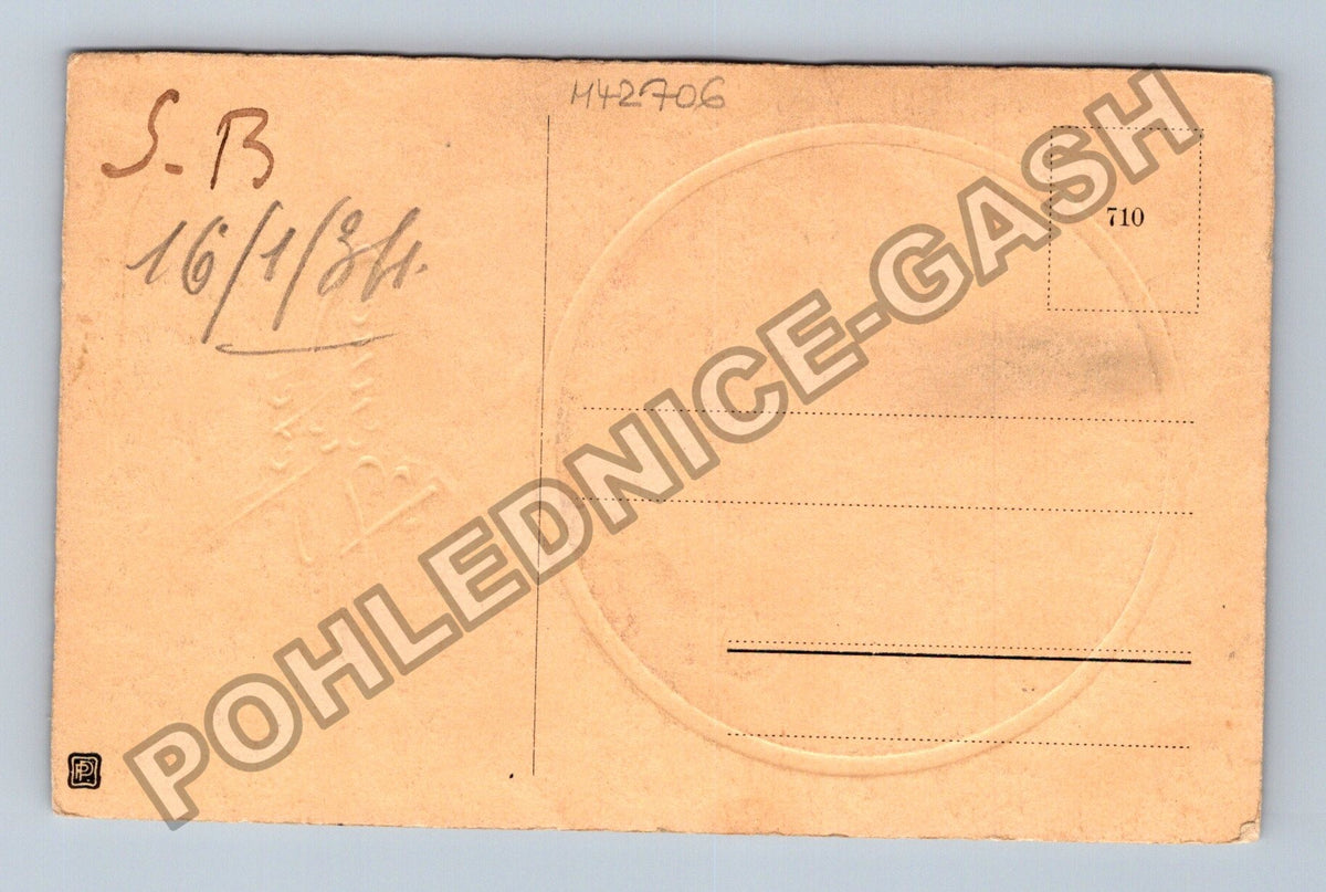 Pohlednice Francie kytice tulipánů Bonne Fete (M42706)