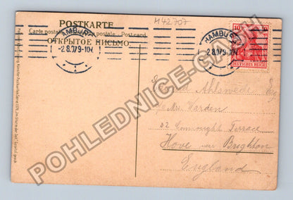 Pohlednice Německo dům u stromů Fande 1904 (M42707)