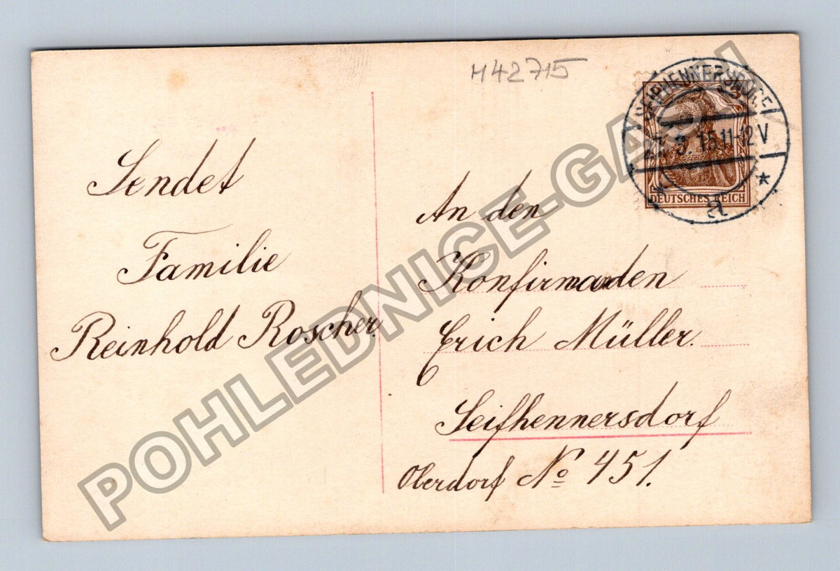Pohlednice Německo Konfirmace gratulace 1911 (M42715)
