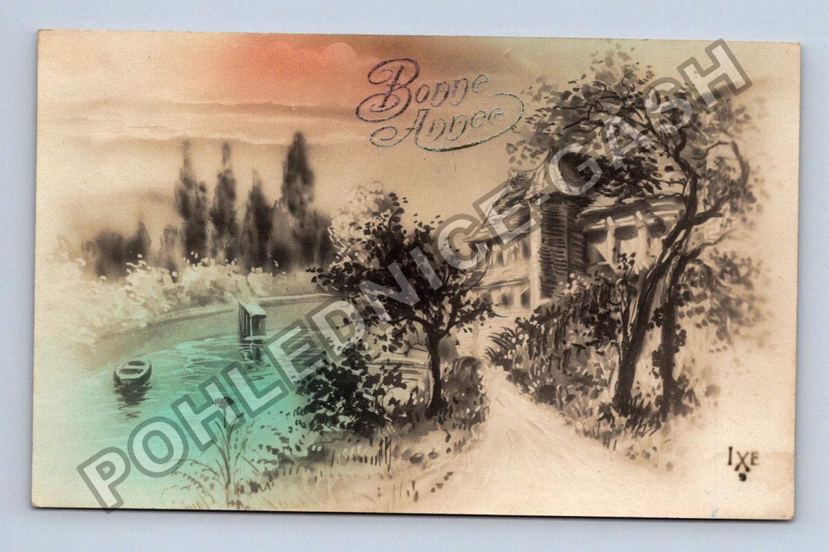 Pohlednice Francie Novoroční přání Bonne Année (M42719)