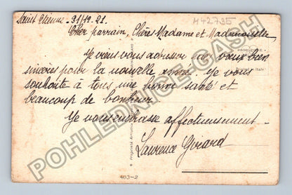 Pohlednice Francie Novoroční přání jablka Bonne Année (M42735)