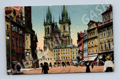Postcard Prague Old Town Square RU historical (M4276)