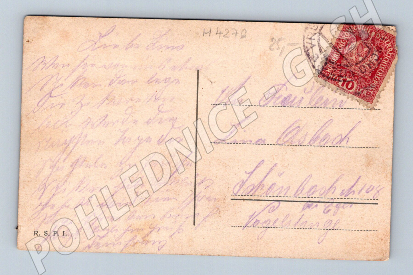Postcard Prague Old Town Square RU historical (M4276)