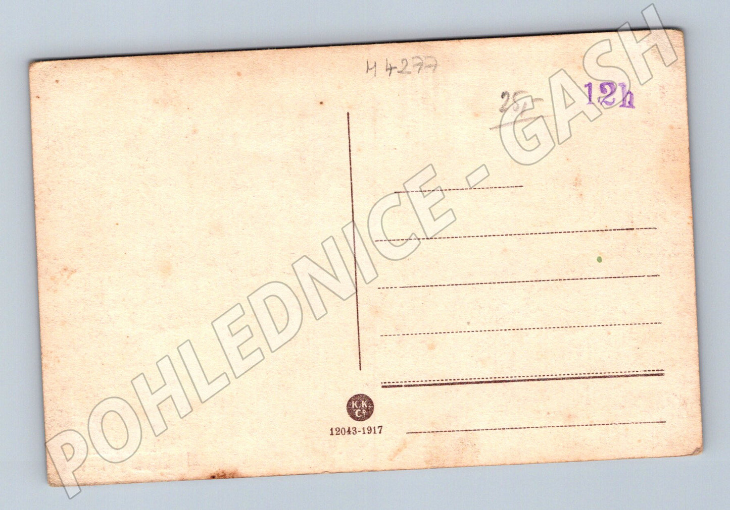 Postcard Prague Malostranské náměstí colored motif (M4277)