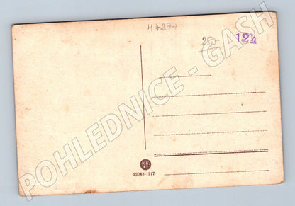 Postcard Prague Malostranské náměstí colored motif (M4277)