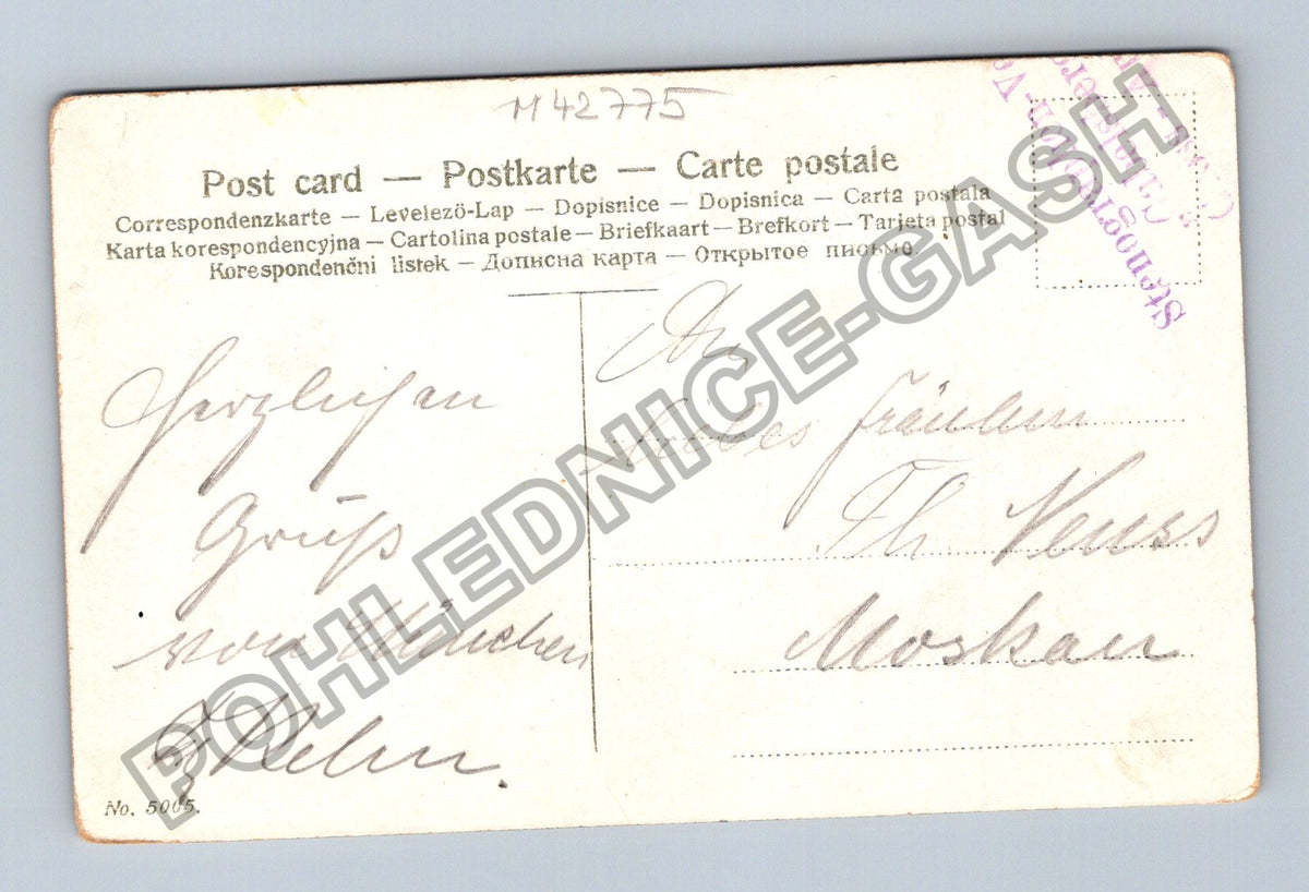 Pohlednice Německo fialky pozdrav z Mnichova (M42775)