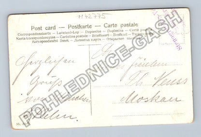 Pohlednice Německo fialky pozdrav z Mnichova (M42775)