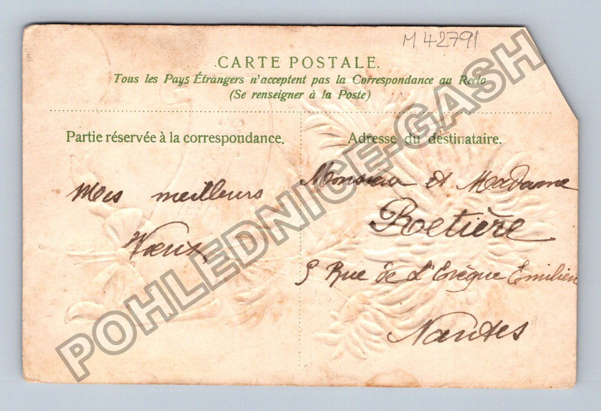 Pohlednice Francie Anniversaire chryzantémy (M42791)