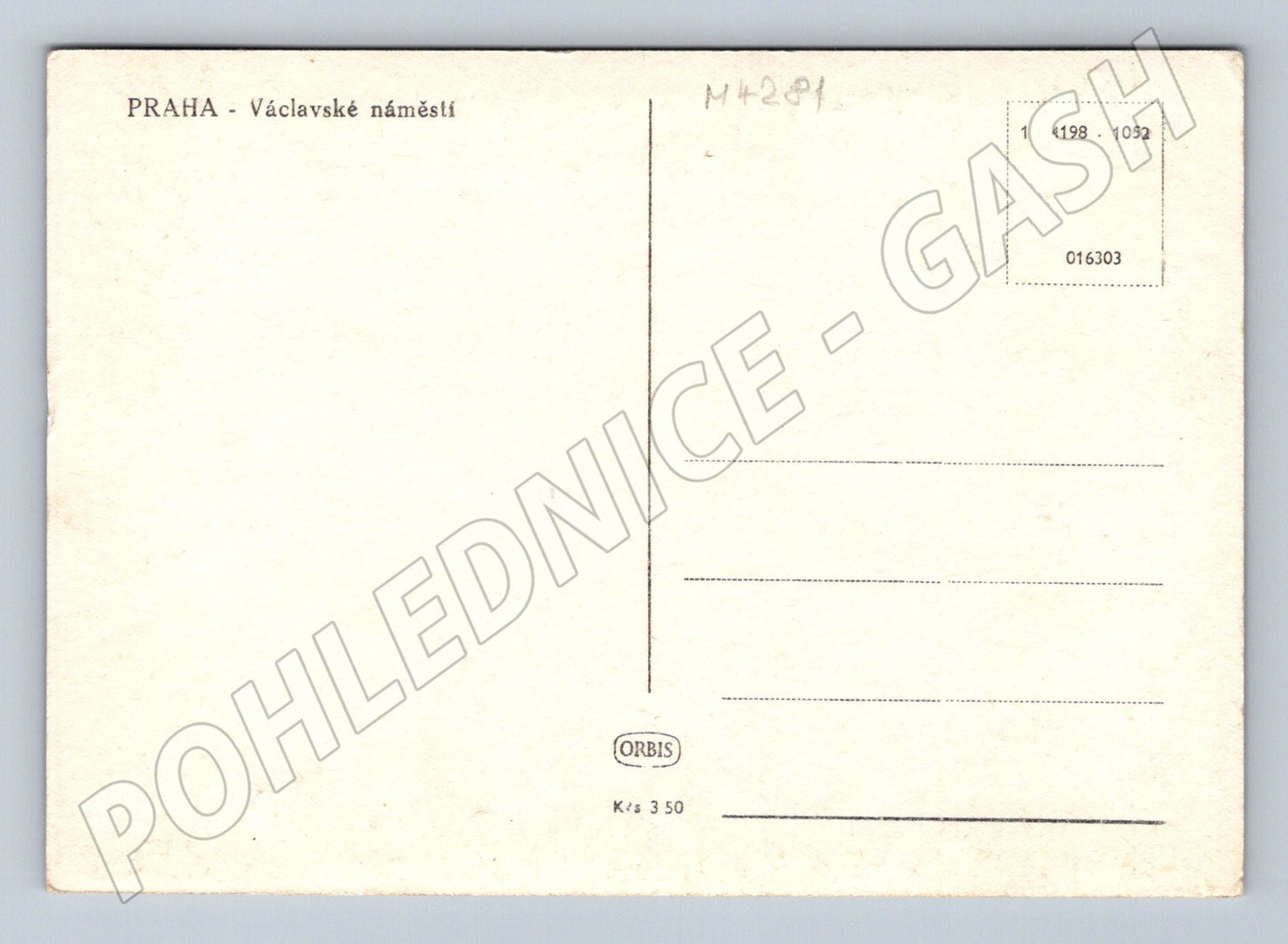 Pohlednice Praha Václavské náměstí tramvaje Orbis (M4281)