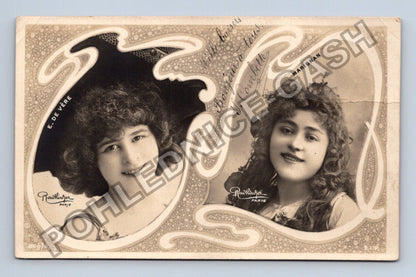 Pohlednice Francie herečky E. de Vere J. Combette 1904 (M42829)