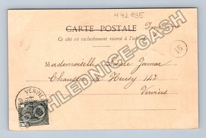 Pohlednice Francie žena s kytarou La Cigale (M42835)