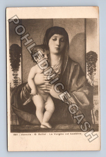 Pohlednice Itálie Benátky G. Bellini Madona s dítětem (M42846)