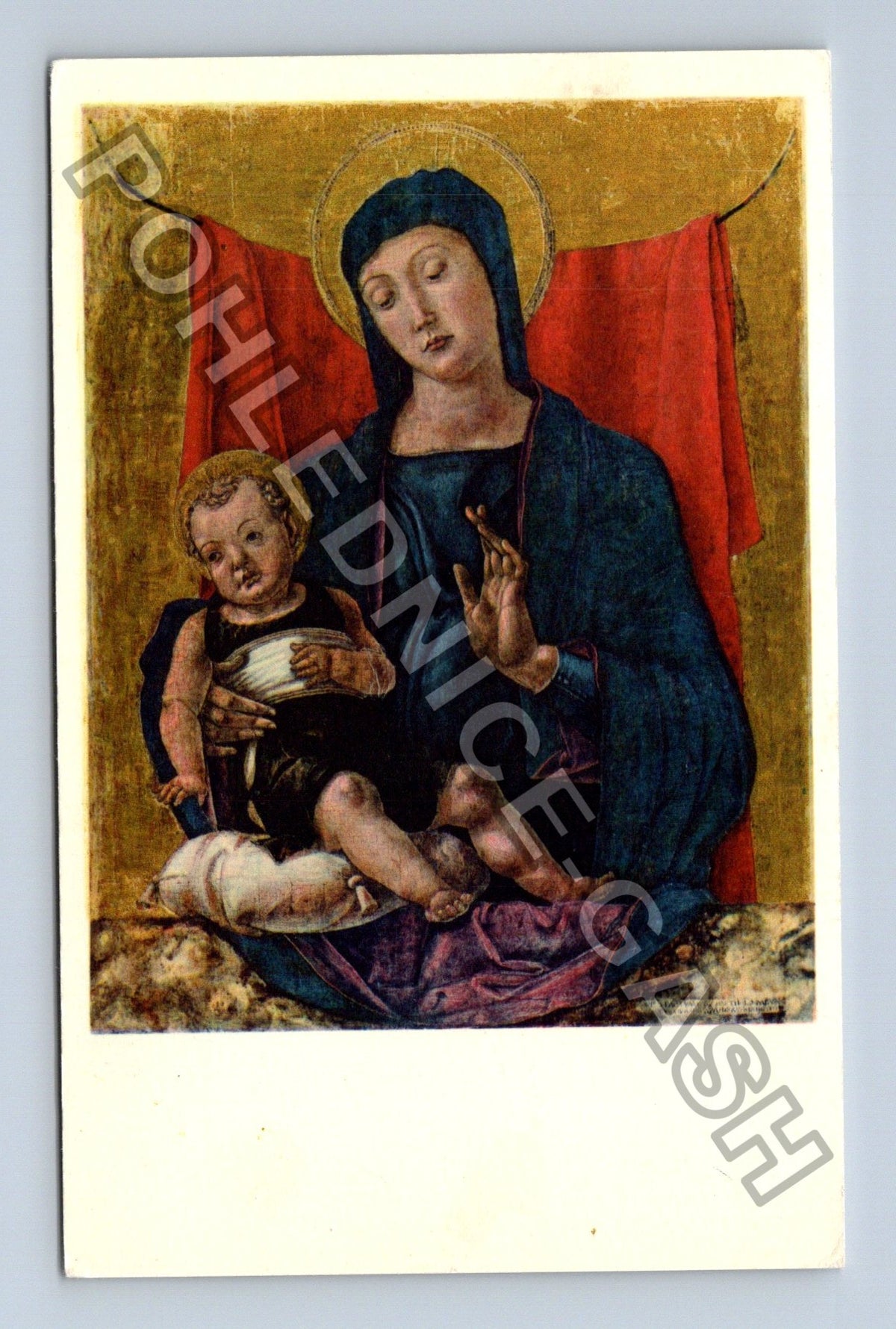 Pohlednice Itálie Bartolommeo Vivarini Madona s dítětem (M42849)