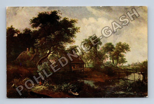 Pohlednice Meindert Hobbema Die Wassermühle Drážďany (M42851)