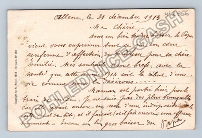 Pohlednice Francie Allenc žena s pohárem 1913 (M42856)