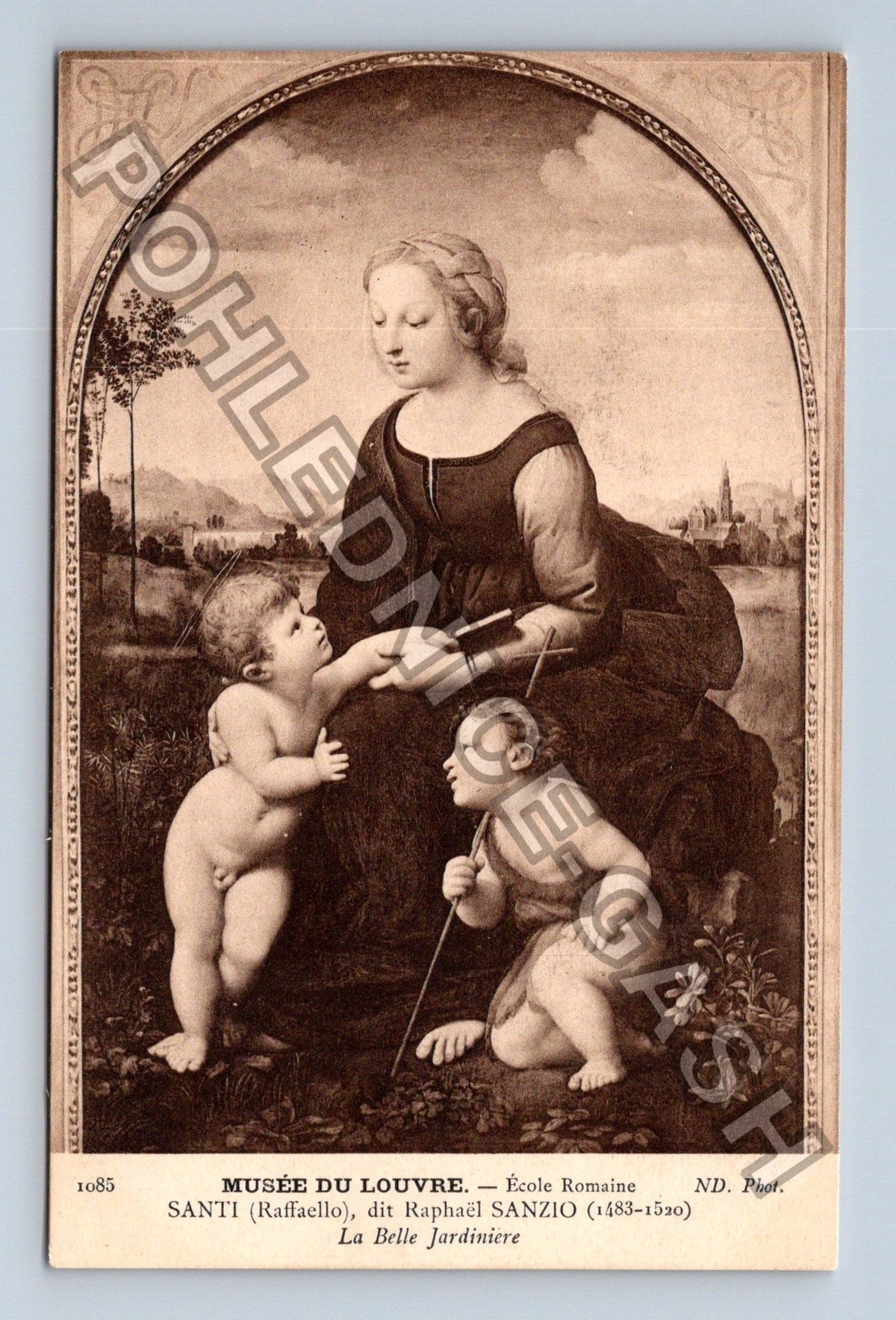 Pohlednice Francie Paříž Louvre Raffael La Belle Jardiniere (M42867)