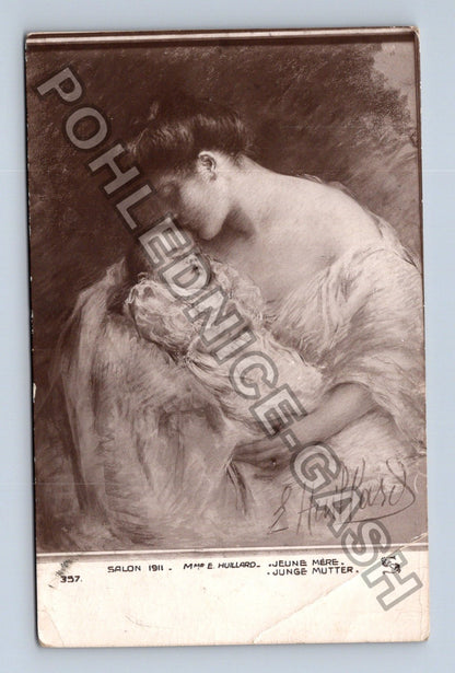 Pohlednice Německo Jungen Mutter Salon 1911 (M42876)