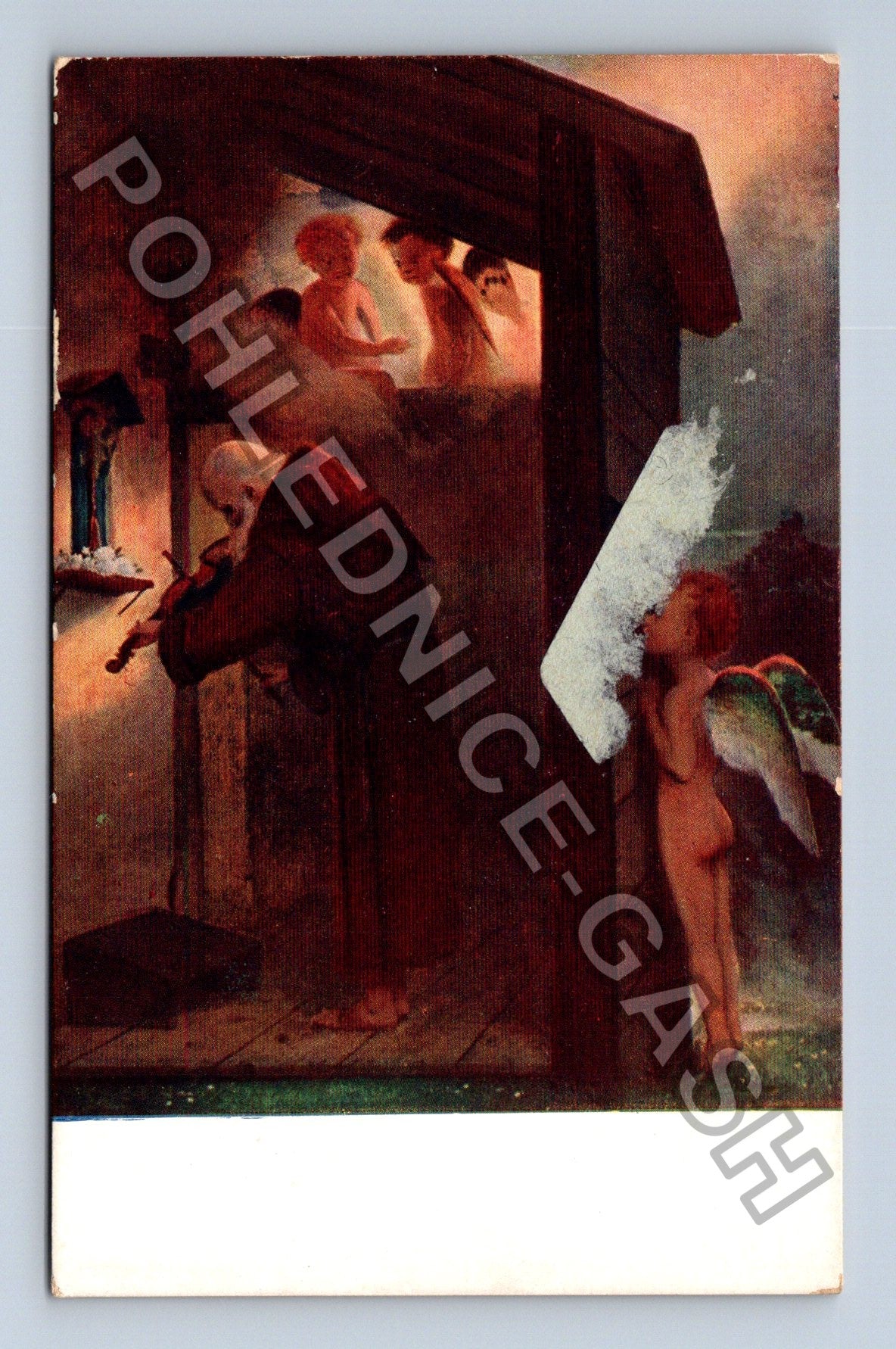 Pohlednice Ave Maria Böcklin reprodukce malby (M42879)