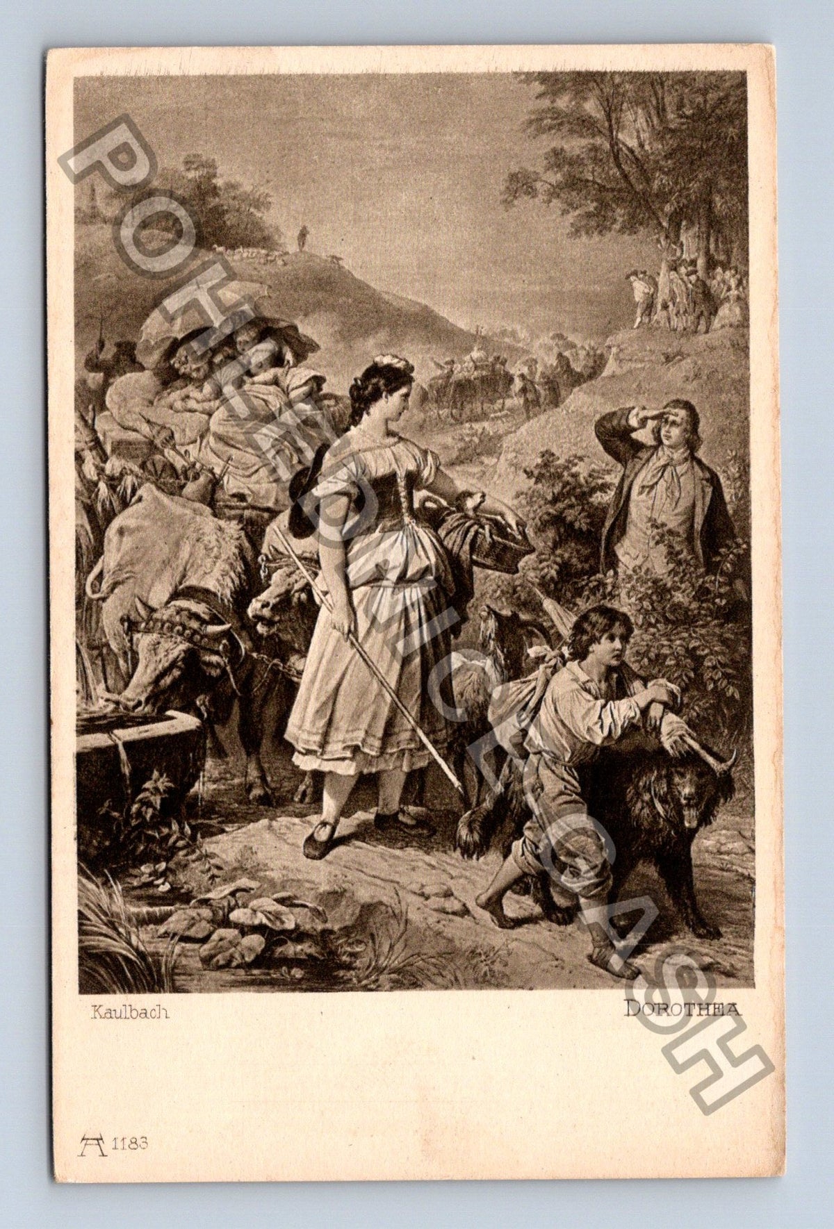Pohlednice Německo Kaulbach Dorothea Goethe-Galerie (M42896)